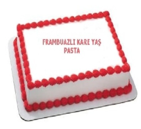 Damakta Unutulmaz Lezzet 25 Kişilik Frambuazlı Pasta